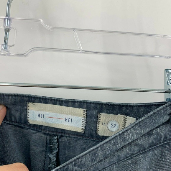 Anthropologie Hei Hei Bradey Chambray Trousers 27 - Picture 6 of 12